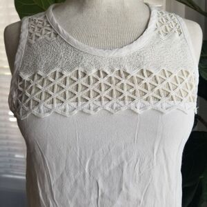 ASTR the Label white silk tunic top size XS